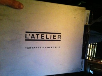 La carte des cocktails