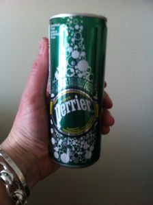 Les nouvelles canettes de Perrier :)
