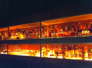 L'arrière du bar