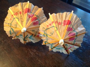 les fameux parasols...