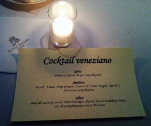 les 3 cocktails proposés pour cette soirée ...