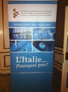 Soirée de la Chambre du Commerce Italienne au Canada.....