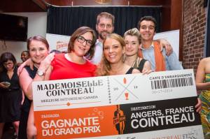 La remise des prix en compagnie d'Alfred Cointreau, Brynley Leach et moi-même....