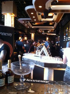 Le vue sur le bar du Pandore...