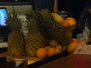 les fruits frais...