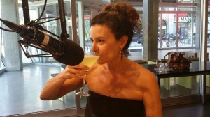 Chantal Fontaine en pleine dégustation....