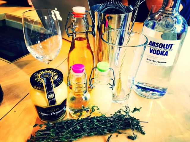 Je suis prête pour confectionner mon cocktail ...