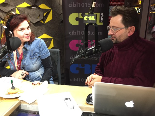 Sophie et Guenael au micro ...